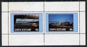 Staffa 1982 Modern Trains perf  set of 2 values (40p &...