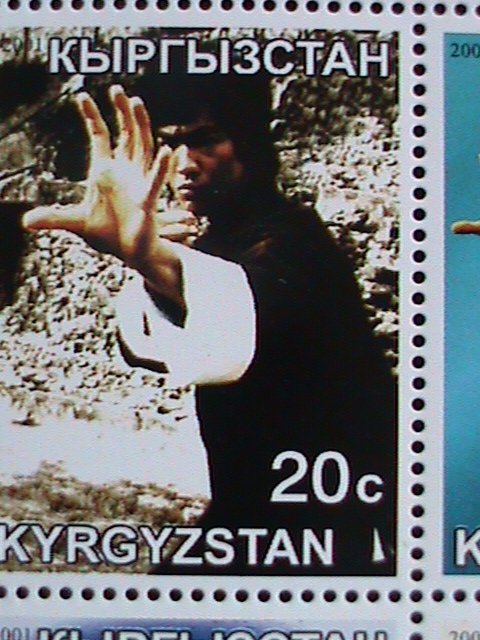 KYRGYZSTAN-2001- WORLD FAMOUS MOVIE STAR-BRUCE LEE-MNH SHEET VERY FINE