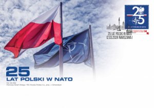 Poland 2024 FDC Stamps 25 Years in NATO Flags