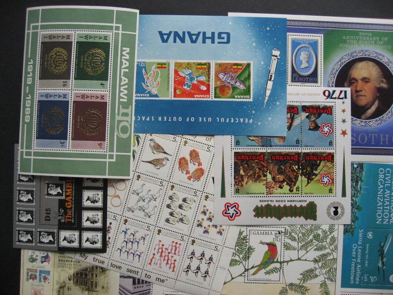 British Commonwealth 18 different MNH souvenir sheets check them out!