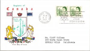 Canada 1966 FDC - Regions Of Canada, Pacific Region - Ottawa, Ont - J3918