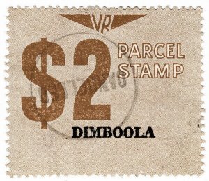 (I.B) Australia - Victoria Railways : Parcel Stamp $2 (Dimboola)