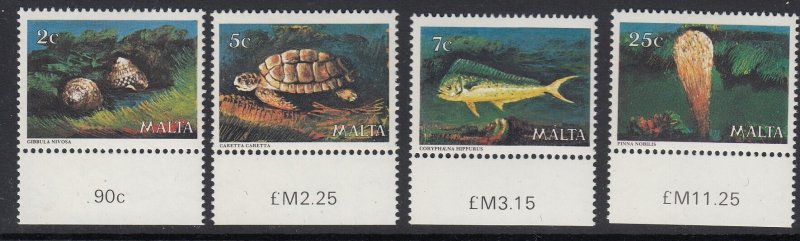 Malta 563-6 Marine Life mnh