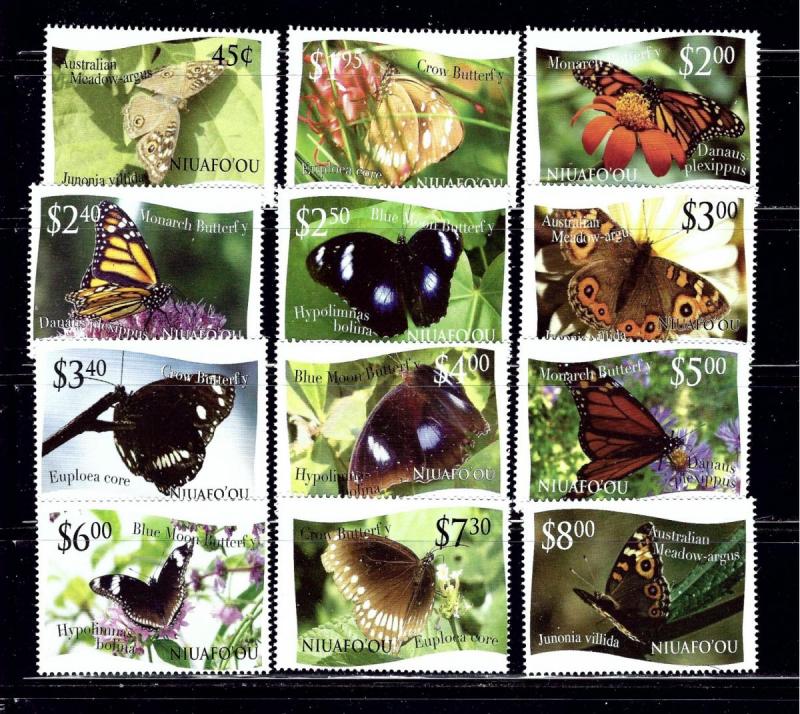 Tonga Niuafiou 275 86 MNH 2012 Butterflies