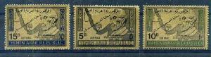 Yemen 1968 Adenauer, Refugees, GOLD, overprint, MNH      ...