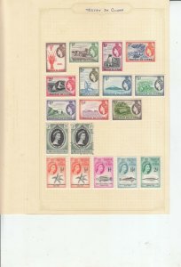 TRISTAN DA CUNHA 6 ALBUM PAGES OF MINT/USED VALUES/SETS