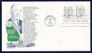 UNITED STATES FDC 10¢ Richard Russell 1984 Aristocrat