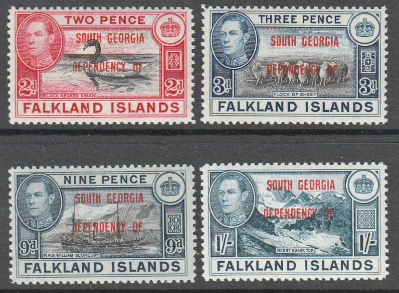 Falkland Islands South Georgia KGVI 1944 Set SGB1-8 Mint Never Hinged MNH UMM