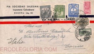 ad6204 - COLOMBIA - Postal History - AIRMAIL COVER to ITALY 1950