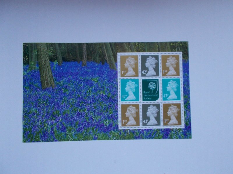 2004 SG 1668p 42p & 47p Enschede Prestige Booklet Pane Glory of the Garden DX33