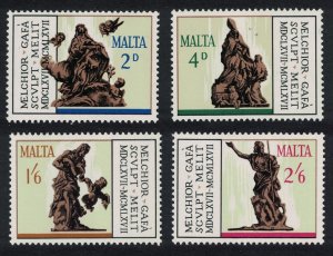Malta Melchior Gafa sculptor 4v 1967 MNH SC#367-370 SG#385-388