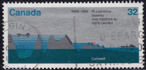 Canada - 1984 - Scott #1015 - used - St. Lawrence Seaway