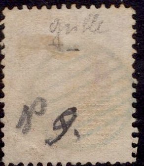 H GRILL US Stamp #135 USED SCV $75. Fantastic Cancel.