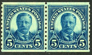 U.S. #602 MINT PAIR OG NH