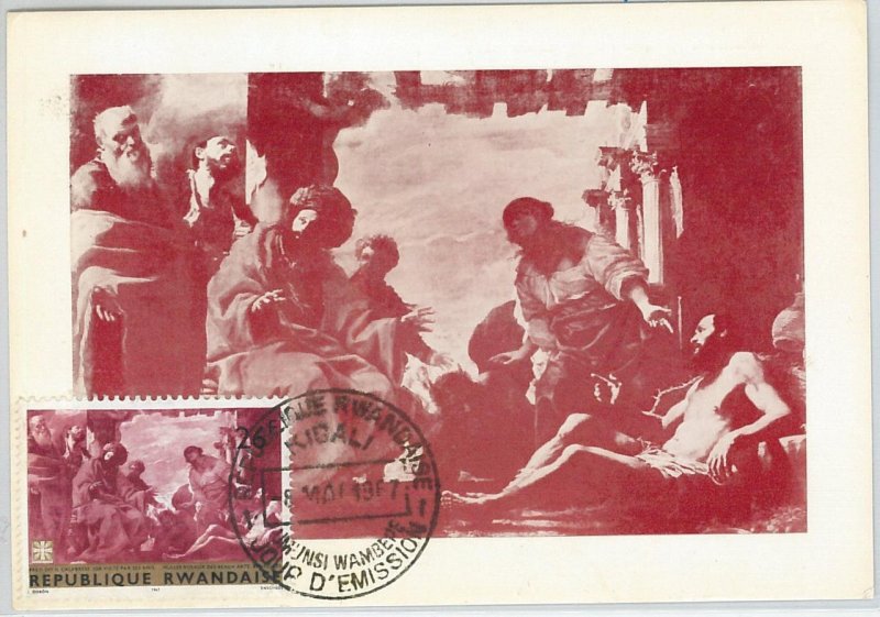 62805 - RWANDA - POSTAL HISTORY: MAXIMUM CARD 1967 - ART: IL CALABRESE-