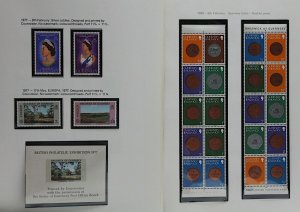 GB Guernsey 1969/85 strong collection of complete sets and sheetlets UM Stamps