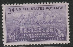 US 970 Fort Kearny Nebraska 3c single MNH 1948