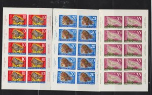 SENEGAL 301 303 304 sheetlets IMPERFORATE  Mint Never Hinged          10h144