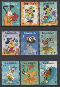 Turks and Caicos 399-407 Disney's MNH VF