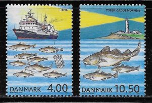 Denmark Scott #'s 1237 - 1238 MNH