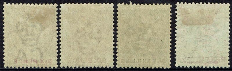 LAGOS 1887 QV 6D AND 1/- BOTH SHADES OF EACH 