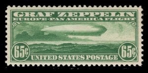 MOMEN: US STAMPS #C13 GRAF ZEPPELIN AIRMAIL MINT OG NH XF LOT #86494**