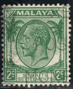 Straits Settlements  #218  Used CV $0.80