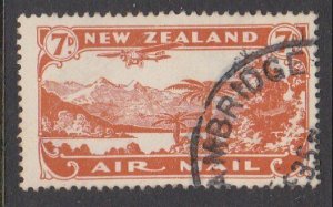 NEW ZEALAND 1931 7d airmail fine used - ACS cat NZ$30.......................M425