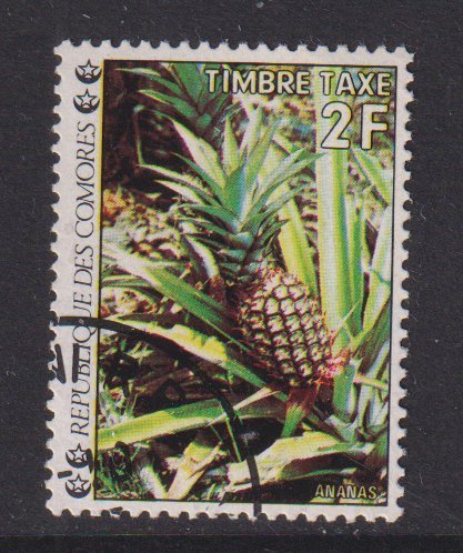 Comoro Islands   #J7 cancelled 1977  pineapple 2fr