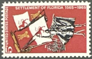 Scott #1271 1965 5¢ Florida Settlement MNH OG XF