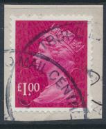 GB Security Machin £1 SG U2931 SC# MH386 Used No Souce/ Date Code 11