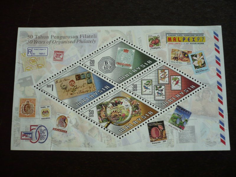 Stamps - Malaysia - Scott# 645 - Mint Hinged Souvenir Sheet