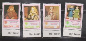 SAINT LUCIA - Scott # 473-6 Mint Hinged 2 Sets - Art On Stamps