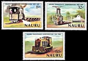 Nauru 214-216, MNH, 10th Anniversary of Nauru Phosphate Corporation