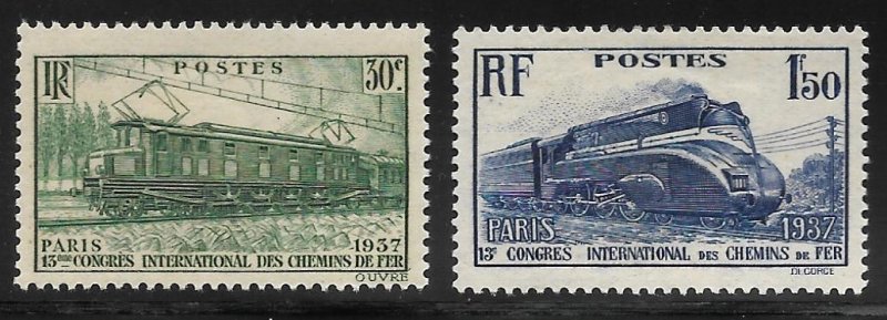 France 327-328 Unused (MH)