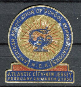 USA; 1930s-40s early Illustrated Local Special Advert Stamp, School Association