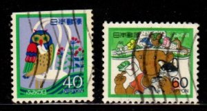 Japan - #1654 -1655  1985 Letter Writing Day set/2 - Used