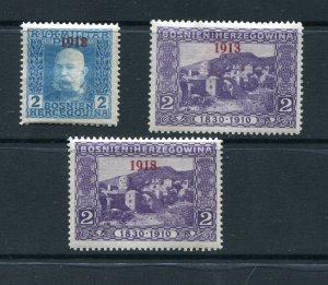 Bosnia and Herzegovina 1918 MH ERROR in Overprint  6694