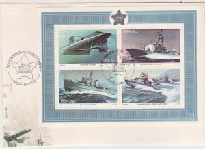 South Africa Scott # 563a First Day Cancelation S/S Simonstown Naval Base SHIPS