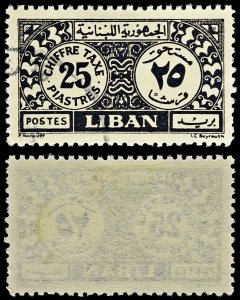 4553: Lebanon SG D145 D52 D353 Postage Dues. 1928. Sc# J26 Mi P26 Used. C£19