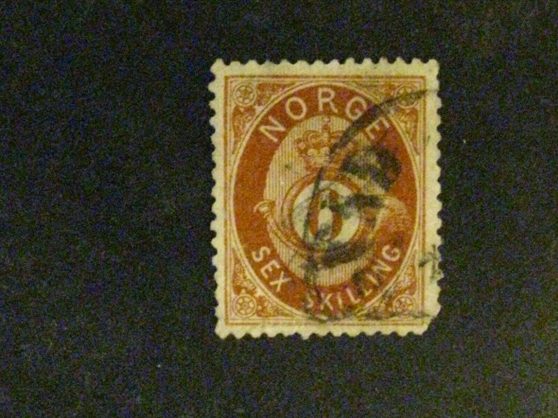 Norway #20 used short LR corner perf a198.9569