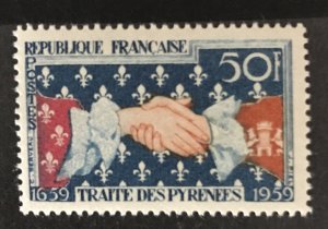 France 1959 #932,  Treaty, MNH.