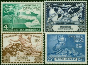 British Honduras 1949 UPU Set of 4 SG172-175 Fine LMM