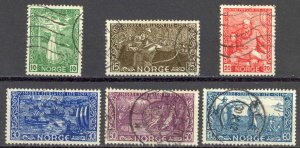 Norway Sc# 240-245 Used 1941 Snorri Sturluson