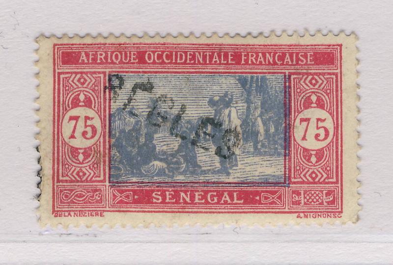 SÉNÉGAL - ca. 1926 - 75c Type Marché Sénégalais OBL. GRIFFE de BÈGLES (Gironde)