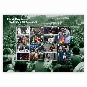 Royal Mail - The Rolling Stones - Hyde Park Collectors Stamp Sheet - MNH