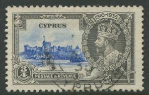 Cyprus - Scott 136 - Silver Jubilee - 1935 - FU - Single 3/4pi Stamp