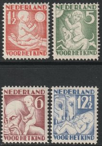 Netherlands 1930 Sc B44-7 set MH*
