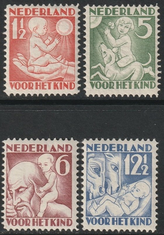 Netherlands 1930 Sc B44-7 set MH*