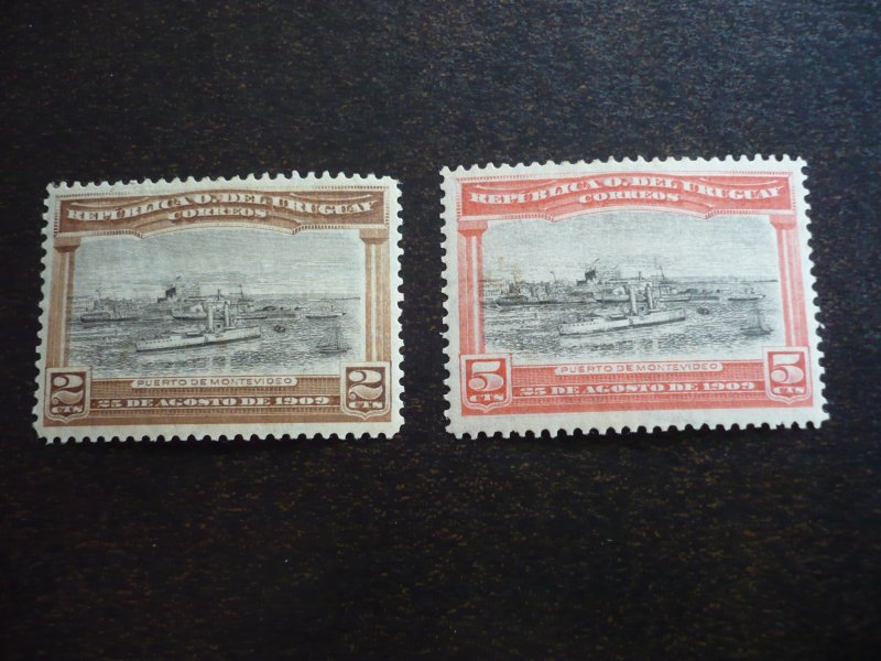 Stamps - Uruguay - Scott# 177-178 - Mint Hinged Set of 2 Stamps